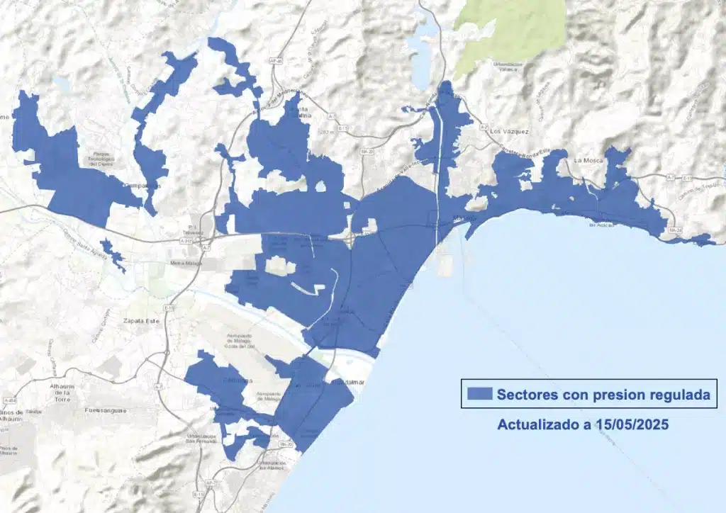Sectores_Presion_Regulada_20250515 Fragmento del mapa de presiones.